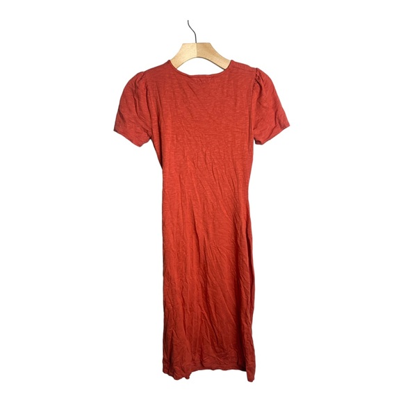 Boden Women's Red Knot Front Jersey Midi Dress Petite Size 6P - Picture 5 of 12
